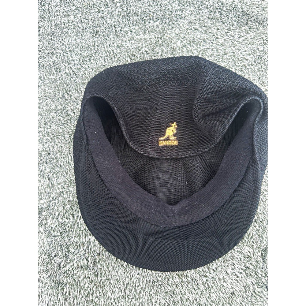 Kangol Tropic 504 Ventair Flat Cap XL Black Classic Ivy Newsboy British Hat
